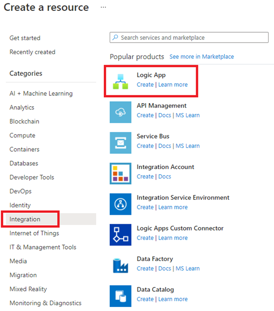 Microsoft Standard Logic Apps